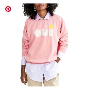 BRAND NEW WITH TAGS Clare V Oui Sweatshirt sz small